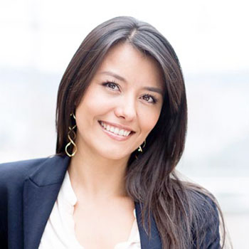 Business woman smiling at the camera